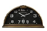 Generisch Vintage Tischuhr Metall Bogenform Bronze H22cm