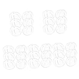 Yardwe 30 Stück Lotus-Filterschwamm Lotus-Typ Saugfähige Baumwolle Weiß