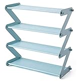 Schuhregal Schuhschrank Schuhablage 4 Etagen Schuhregal Metall Schuhständer Dekoratives Regal Pflanze Bücher Kleinigkeiten Aufbewahrung Für Wohnzimmer Schlafzimmer Schlafsaal Schuhständer Schuhablagen