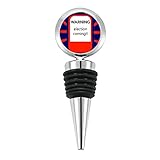 Flaschenverschluss, Edelstahl, Gummi, wiederverwendbar, Rot