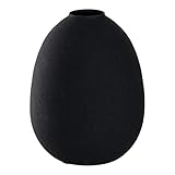 LEONARDO HOME 041697 Vase CASOLARE 16,4 cm schwarz Metall