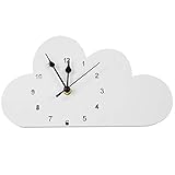Ksydhwd Kinder Wanduhr Nordic Style Modern Design Kinderzimmer Dekoration Holz Wanduhr Kindergarten Büro Elektronik Wanduhr Kinderzimmer