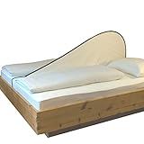 komovo Trennsystem Doppelbett CLIWO – Trennwand Sichtschutz für Jede Art von Betten – einfache Montage, stabil – Innovation und Qualität Made in Südtirol