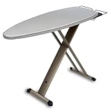 Mabi® 2000RL – Bügelcenter MABI ALU 2000RL 130 x 47 – Bügeltisch mit Multiablage – ALU-Leichtgestell Höhe 35-100 cm – KETTLER KETTtex Alubezug mit Gegenbügeleffekt