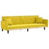 Tidyard Schlafsofa mit Getränkehaltern Schlafcouch Couch Bettcouch Loungesofa Designsofa Stoffsofa Multifunktionale Sofa Polstermöbel Bettsofa Wohnzimmersofa Polstersofa 220 x 89 x 70 cm (B x T x H)