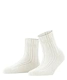 FALKE Damen Socken Bedsock W SO Angorawolle dick gemustert 1 Paar, Weiß (Off-White 2049), 39-42