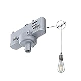 Paulmann 91385 Schienensystem ProRail3 Pendeladapter Universal max. 1.150W 230V Silber Schienensysteme Deckenschiene Metall, Kunststoff