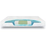 verapur Taschenfederkern Matratze 90 x 200 cm H3, 7-Zonen, Ortho Soft weiche Tonnentaschenfederkernmatratze, waschbarer Bezug, Öko-Tex, 23cm hoch