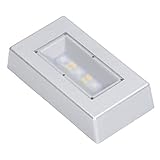 KAKAKE Beleuchtete Basis, LED-Licht-Display-Basis, geringer Stromverbrauch, silberfarben, mit USB-Kabel für Glas