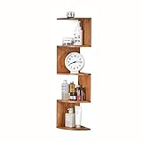 Dxbqm 5-Tier Floating Shelf Storage Zick-Zack-Wand Eckregal Bücherregal Storage Display Organizer, Photo Display Ledge Shelf, Home Decorative Regale