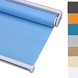HAOMENGG Spring-Schnapprollo,Verdunklungsrollo Lichtundurchlässig Springrollo Mittelzugrollo,Polyester Fenster Rollo Vorhang,Raum Verdunkelnd Hitzeschutz Sichtschutz,anpassbar (W90xH180cm(36x71in))