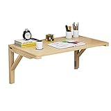 RWRAPS Küche, Drop-Leaf-Tische – Esstisch | Klappbarer Wandtisch | Hängetisch Balkon, schwebender Laptop, modernes Design (A 80×40cm/31tum×16tum)