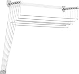 Vileda Deckenwäschetrockner Highline 140 mit 6 Speichen (8,5 m), weiß, 140 x 45,5 cm