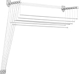 Vileda Deckenwäschetrockner Highline 140 mit 6 Speichen (8,5 m), weiß, 140 x 45,5 cm