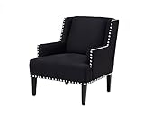 Casa Padrino Designer Art Deco Club Sessel Schwarz - Luxus Club Sessel