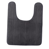 SWOOMEY Grauer Teppich Mikrofaser-Badematte Saugfähiger Badvorleger B07Sc2F55T B07H2Zqv3Z Graue Badezimmerteppiche Memory-Matte Wc-Vorleger-Set Nicht Mattenabsorbierend