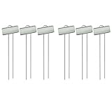 Mengmen 50 Packungen Metall-Pflanzenetiketten, Gartenblumen-Topfpflanzenschilder, wasserdichtes Pflanzenschild