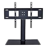 TV-Halterung, stabile Universal-TV-Basis, Dual-Purpose-TV-Ständer, Desktop-Ständer/wandmontierter TV-Ständer, geeignet für 32-55-Zoll-Fernseher, kann 45 kg TV-Rack tragen