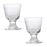 KICHOUSE 2 Stück Eisbecher Tulpenglas Gewürzbehälter Klarglasbecher Vanille-Protein-Shake Ornamentbehälter Dessertschalen Mit Fuß Eisbecher Aus Glas Salatschüssel Pudding
