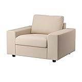 Ikea VIMLE Sessel mit breiten Armlehnen / Hallarp beige