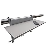 Balkonhängetisch Klappbarer Balkongeländertisch, Höhenverstellbare Gartenmöbel Balkon Hängetisch Klappbarer Gartentisch (Color : White, Size : 100X30cm)