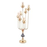 Kerzenständer Kerzenleuchter Kerzenleuchter aus Metall Retro-Kerzenhalter oder Candlelight-Dinner und Tischdekoration 7-Armiger Kerzenhalter aus Metall for Zuhause