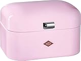 WESCO 235 101 Single Grandy Brotkasten pink 22 x 28 x 17cm (L/B/H), Stainless_Steel, 22 x 26.8 x 17cm