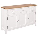 vidaXL Eiche Sideboard Landhaus Kommode Anrichte Highboard Mehrzweckschrank