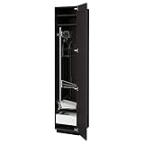 Ikea METOD/MAXIMERA Hochschrank mit Reinigungsinnenraum, 40x60x200 cm, schwarz/Kungsbacka anthrazit