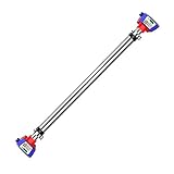 Stanzfreie Kleiderstange Teleskopstange Balkon Kühle Trockenstange Edelstahl Vorhang Hängende Kleiderstange Duschvorhangstange Trockengestell Fitness Horizontale Stange (Größe: 73-94 cm) ()
