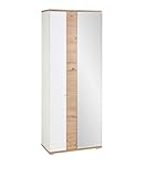 Froschkönig24 Signo Garderobenschrank Schrank Weiß matt/Artisan Eiche Nachbildung