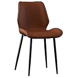 Esszimmerstuhl Stuhl für Esszimmer, PU-Leder, Esstisch, moderner, prägnanter Esszimmerstuhl, weiche Rückenlehne und Kissen, Haushalt, Restaurantstuhl, verhandeln, Besprechung, Computerstuhl, bequem