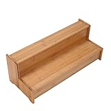 HelloCreate 2-stöckiges Erhöhungsregal 2 Ebenen Aufbewahrung Küchenizer für Schrank Teetassen Teekannen ertop1 2-stöckiges Gewürzregal Stufenregal Holz Stufenregal Holz Stufenregal Küchenschrank