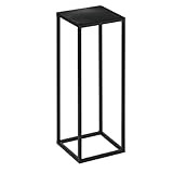 Metall Blumenständer Ständer Modernes Loft Industriell Plant Stand für Blumentopf (Schwarz)