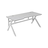 AOKLEY Arbeitstisch büro Desktop-PC-Tisch, weißer Gaming-Tisch, Live-einfacher Schlafzimmertisch, Heimtisch, schwarz-weißer PC-Tisch Laptop-Tisch Büromöbel (Color : Wit, Size : 100 * 60 * 74cm)