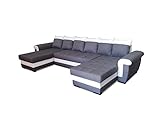 Modernes Ecksofa mit Schlaffunktion Ivett U Wohnlandschaft Bettkasten Schlafsofa Groß U Form Big Sofa XL 19