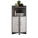 ULSUE Eckregal Organizer Rack Einfacher Eckschrank Wohnzimmer Rack Dreieck Schrank Dekorative Aufbewahrung (Farbe : Gray, Size : 120x30x30cm)