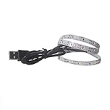 Clicitina 60SMD/100CM 5V Beleuchtungsleiste 2835 Weiß/Blau Rückseite TV LED Bar Light Weißes/warmes LED-Licht Ejk704