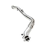 DAYUN Zhaohai Store Turbo -Downpipe Mit katalytischer Passform for Subaru for Impreza WRX STI 2008-14 EJ20 EJ25 3'