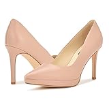 NINE WEST Shelbe Pumps für Damen, Nackt 111, 38.5 EU