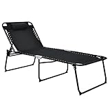 Zero Gravity Chair, zusammenklappbar, Lounge-Chaise-Stuhl, Position, Terrasse, Liegekissen, Sonnenbaden, Outdoor, Garten, Sonnenliegen, Liegen