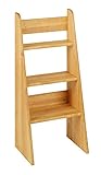 BioKinder Treppenleiter Leiter Trittleiter Treppe für Wickeltisch Leiterregal Wickeltischleiter Laura aus zertifiziertem Massivholz Erle 90 x 40 x 31 cm