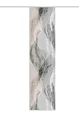 84066 | Schiebegardine Torre, blickdichter Dekostoff, mit abstraktem Motiv, 245x60cm, Farbe: Stein