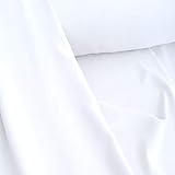 TOLKO Modestoff | Dekostoff universal Stoff zum Nähen Dekorieren | Blickdicht knitterarm | 150cm breit | Das Multitalent unserer Bekleidungsstoffe, Dekostoffe, Vorhangstoffe Meterware (Weiß)