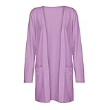 Elegant Mantel Vorne Offen Lang Jacke Strickjacke Langarm Bluse Langarm Elegant Lässige Oberteile Women's Blouse Langarm Damen Hemd Freizeie Weihnachten Strickjacke Langarmshirt Jacke