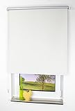 deko-raumshop Thermorollo Verdunkelungsrollo Kettenzugrollo Seitenzugrollo Rollo Leinen Silber Breite 60-200 cm Länge 180 cm Thermo Vorhang lichtundurchlässig Alu Beschichtung (202 x 180 cm)