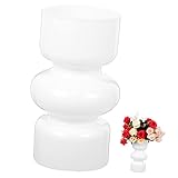 RORPOIR Glasvase Tischdekoration Klare Vase Für Blumen Blumenvasen Für Tafelaufsätze Funky-Vase Sukkulenten-Blumentöpfe Glas-Blumentopf Kleine Glasvasen Für Blumen Blumenvasen Aus