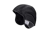 ALPINA WINTER CAP KIDS - Atmungsaktive, Microfaser Fleece Unterziehmützepassend für XIMO, XIMO FLASH & XIMO LE Für Kinder, black, M