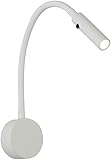 TONPOP Schlauch-LED-Wandlampen, moderne 3-W-Wandlampen, Wandbeleuchtung, Arbeitszimmer-Wandleuchte, Nachttisch-Wandlaterne mit Schalter, drehbare Wandleuchte, Innenleu