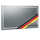 Spiegel ID Livera: LED Badspiegel mit Beleuchtung 180x80cm (Breite x Höhe) - nach Wunsch anpassen - Made in Germany - Beleuchtung: rundherum - Lichtfarbe: warmweiß